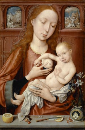 The Nursing Madonna by Goossen Van Der Weyden Oil Painting