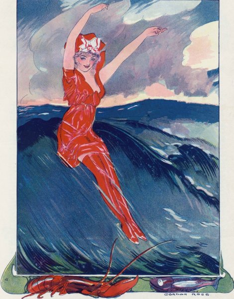 A warm wave coming  by Gordon Ross - Hand-Painted Oil Painting Reproduction
