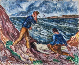 Found on the Shore Oil painting by Gosta Sandels