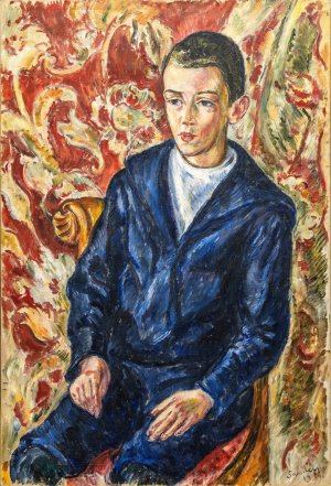 Portrait of a Boy by Gosta Sandels Oil Painting