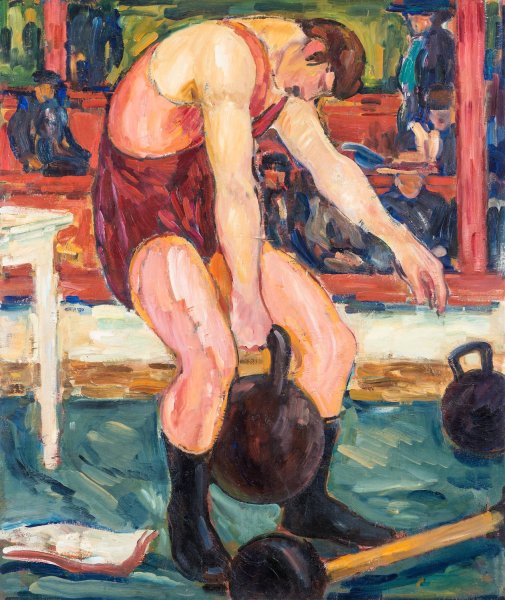 Main Product Photo of Athletes Painting by Gosta Von Hennigs