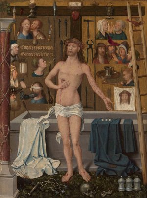 Christ with the Instruments of Passion by Goswin Van Der Weyden Oil Painting