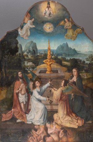 Fons Pietatis by Goswin Van Der Weyden Oil Painting