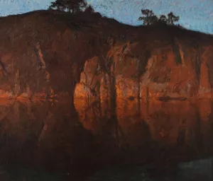 After Sunset. Motif from the Archipelago by Gottfrid Kallstenius Oil Painting