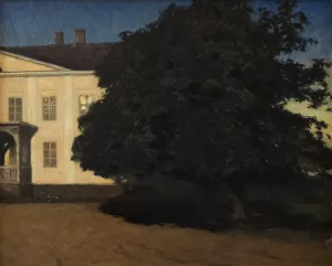 The Manor by Gottfrid Kallstenius Oil Painting