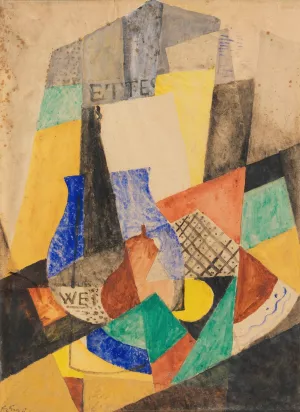 Kubistisches Stillleben by Gottfried Graf Oil Painting