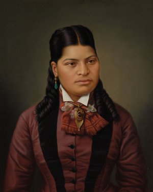 Maori girl by Gottfried Lindauer Oil Painting