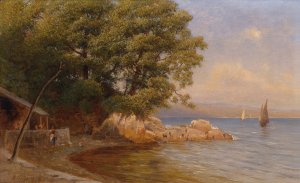 An der Kuste by Gottfried Seelos Oil Painting