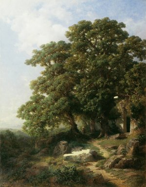 Kastanien in Sudtirol by Gottfried Seelos Oil Painting