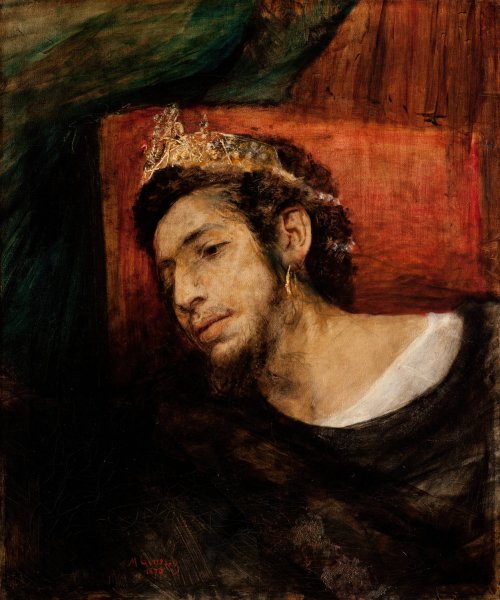 Main Product Photo of Ahasuerus  Painting by Maurycy Gottlieb