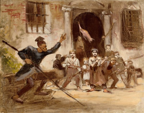Main Product Photo of Levy in Mass  Painting by Maurycy Gottlieb