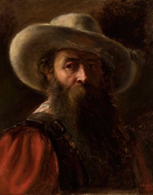 Portrait of a man by Maurycy Gottlieb Oil Painting
