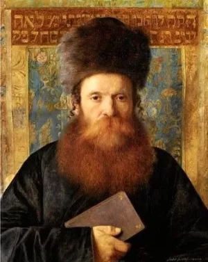 The Rabbi by Maurycy Gottlieb - Oil Painting Reproduction