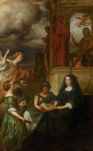 Allegory on the Memory of Stadholder Frederik Hendrik by Govert Flinck Oil Painting