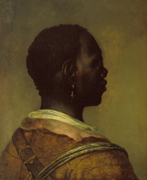 Head of a Black Man by Govert Flinck Oil Painting