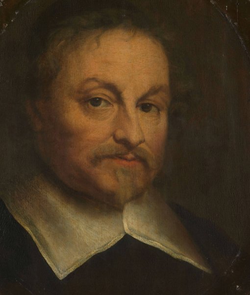 Joost van den Vondel  by Govert Flinck - Hand-Painted Oil Painting Reproduction