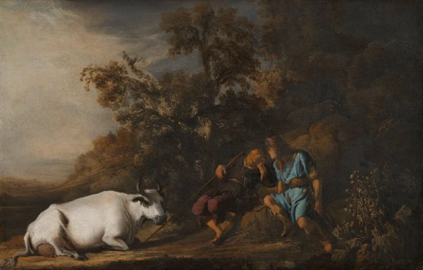 Mercury, Argus and Io  by Govert Flinck - Hand-Painted Oil Painting Reproduction