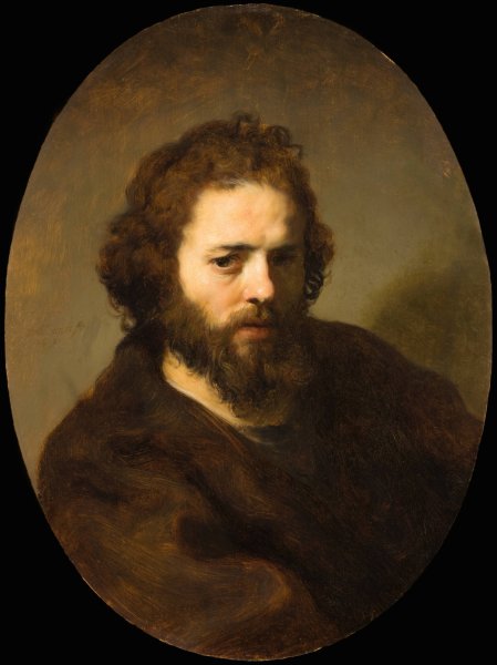 Portrait of a Bearded Man  by Govert Flinck - Hand-Painted Oil Painting Reproduction