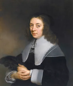 Portrait Of Dorothea Berck Of Alblasserdam  Oil painting by Govert Flinck