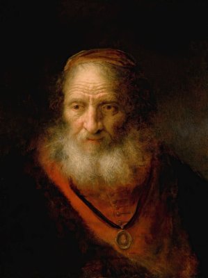 tronie of An Old Man, Possibly a Jewish Scholar by Govert Flinck Oil Painting