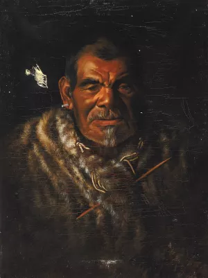 Captain John by Grace Carpenter Hudson Oil Painting