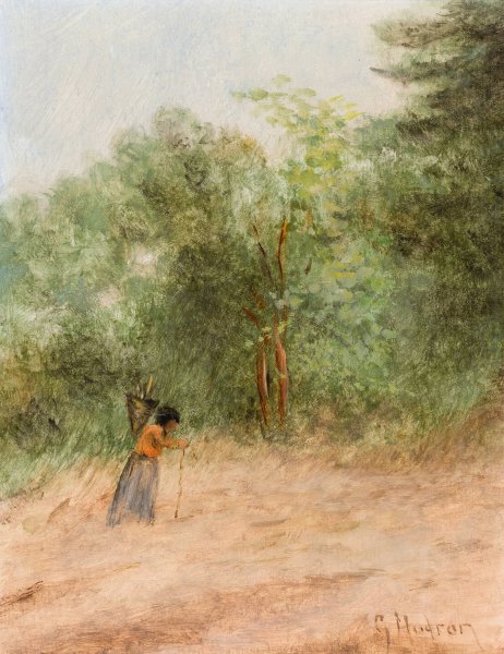 Portrait of Ms. Woods by Grace Carpenter Hudson - Hand-Painted Oil Painting Reproduction