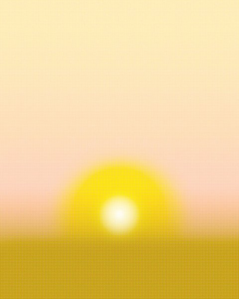 Airbrushed Dawn I by Grace Popp - Hand-Painted Oil Painting Reproduction