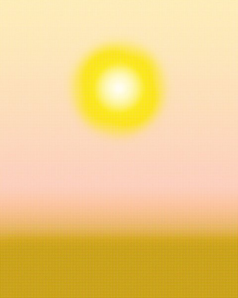 Airbrushed Dawn II by Grace Popp - Hand-Painted Oil Painting Reproduction