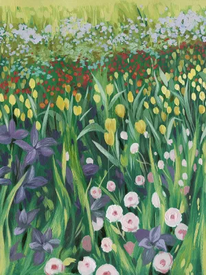 Among the Flowers II by Grace Popp Oil Painting