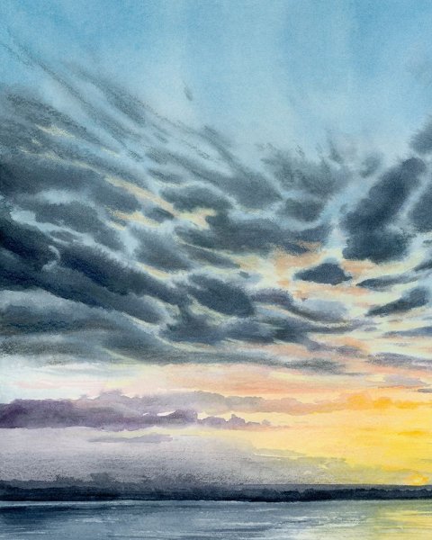 Main Product Photo of Anastasia Island Sunset I Painting by Grace Popp