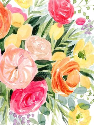 Blossomy Gathering II by Grace Popp Oil Painting
