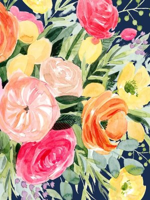 Blossomy Gathering IV by Grace Popp Oil Painting