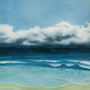 Blue Day I by Grace Popp Oil Painting