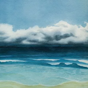 Blue Day I by Grace Popp Oil Painting