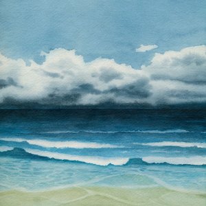Blue Day II by Grace Popp Oil Painting