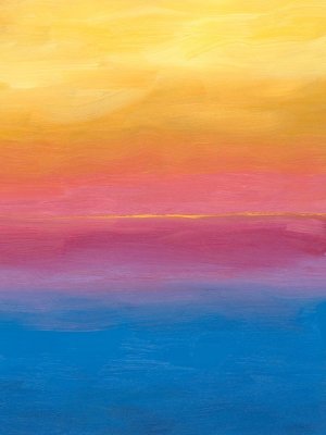 Brushstroke Sunset I Oil painting by Grace Popp