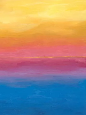 Brushstroke Sunset I by Grace Popp Oil Painting