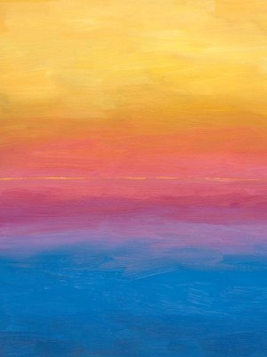 Brushstroke Sunset II Oil painting by Grace Popp