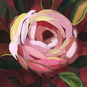 Brushy Rose II by Grace Popp Oil Painting