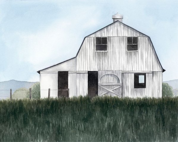 Main Product Photo of Bygone Barn II Painting by Grace Popp