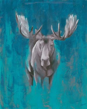 Contemporary Cervidae I by Grace Popp Oil Painting
