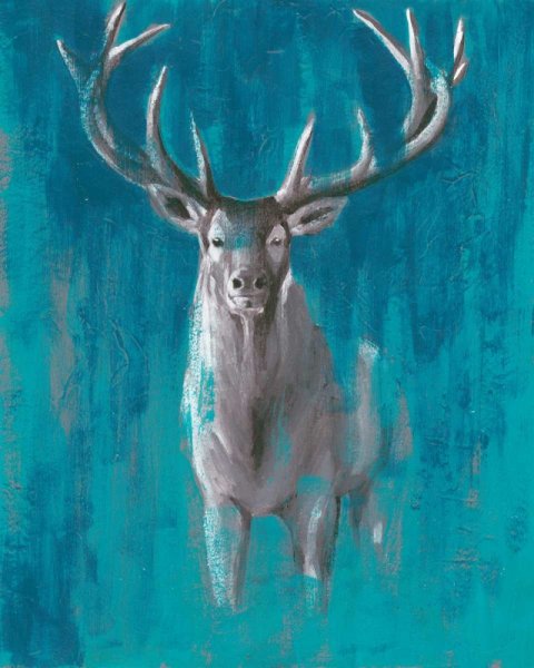 Main Product Photo of Contemporary Cervidae II Painting by Grace Popp