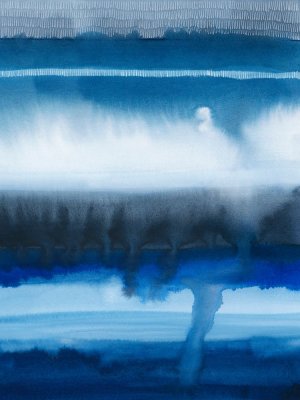 Deep Blue Shore I by Grace Popp Oil Painting