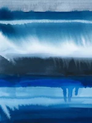 Deep Blue Shore II by Grace Popp Oil Painting