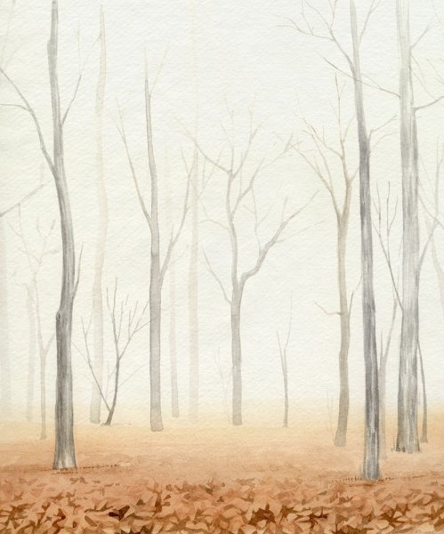 Fall in the Forest II by Grace Popp - Hand-Painted Oil Painting Reproduction