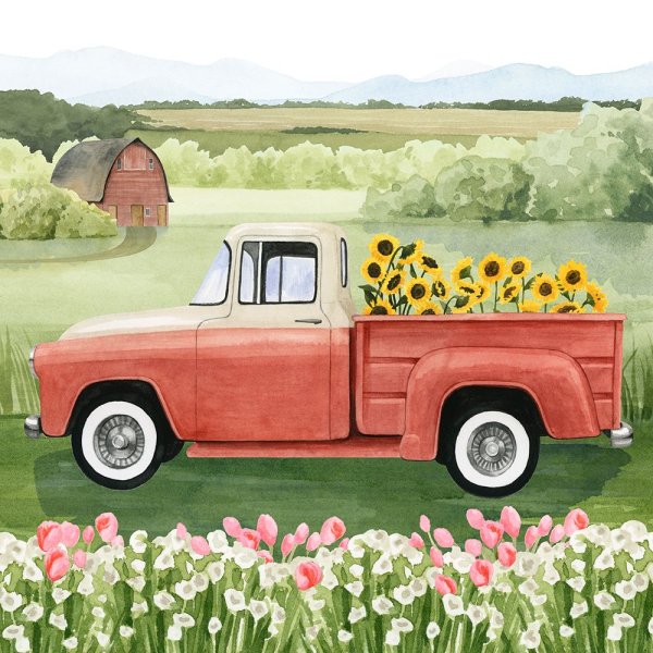 Main Product Photo of Flower Farm II Painting by Grace Popp