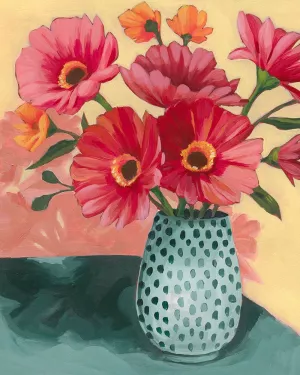 Gerbera Daisy Bouquet II Oil painting by Grace Popp