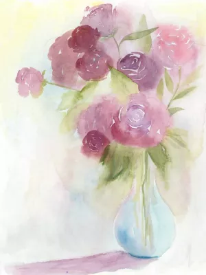 Glowing Bouquet I by Grace Popp Oil Painting