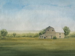 Grove Farm I Oil Painting by Grace Popp - Contemporary