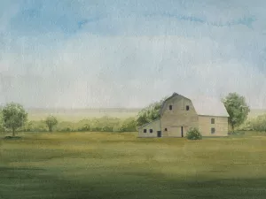 Grove Farm I Oil Painting by Grace Popp - Contemporary
